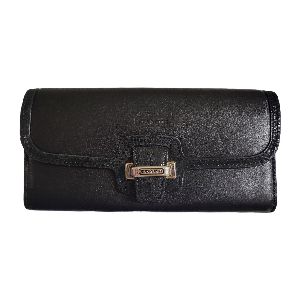 Coach Black Leather Wallet